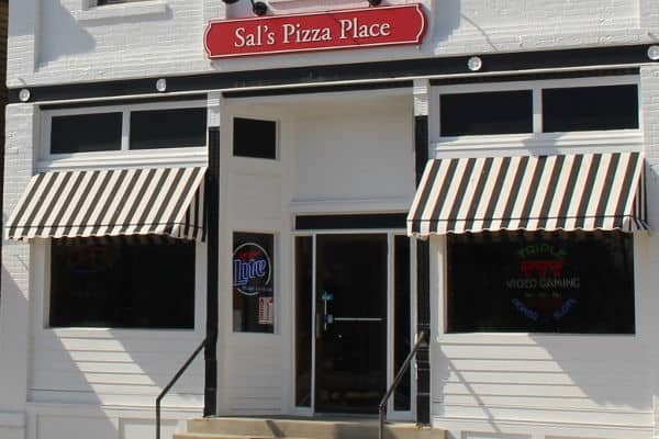 Storefront of Sal's Pizza Place in Huntley, IL